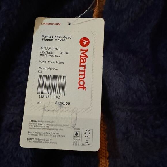 MARMOT Homestead Sherpa Fleece Zip-Up Jacket, Size XL, New w/ Tag MSRP $130 - Picture 8 of 8